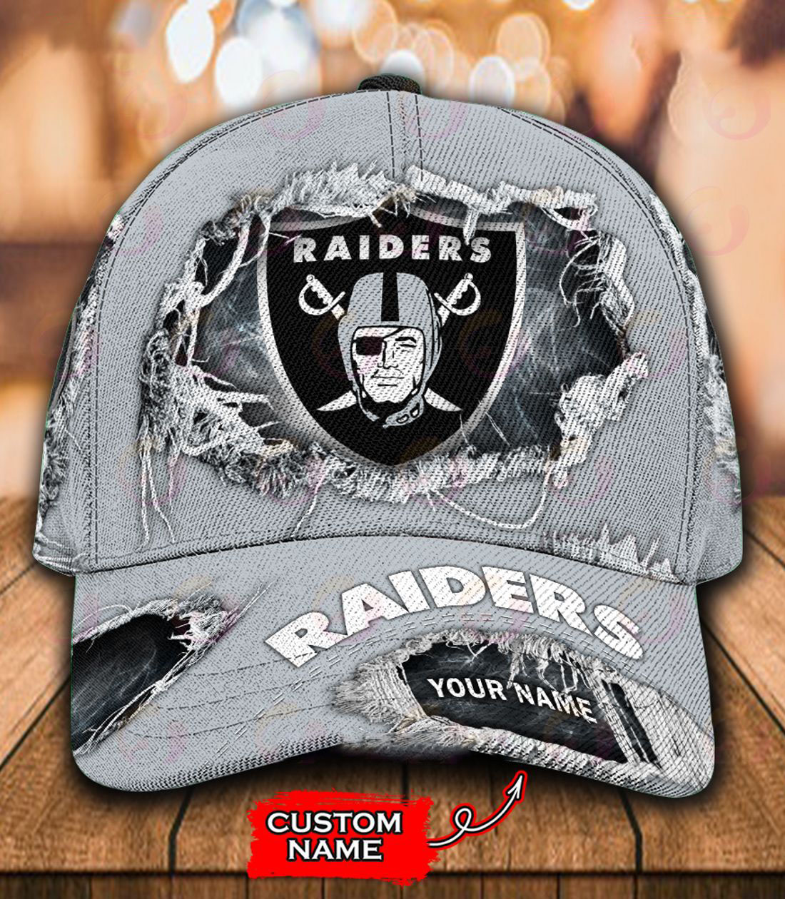 NFL Las Vegas Raiders Cap Custom Name