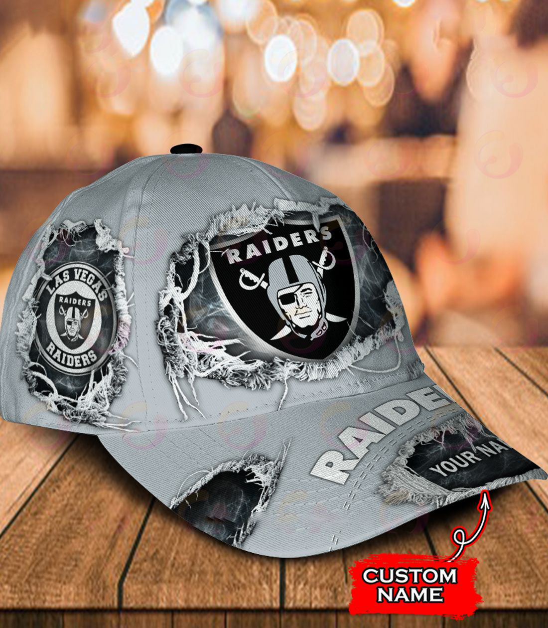 NFL Las Vegas Raiders Cap Custom Name