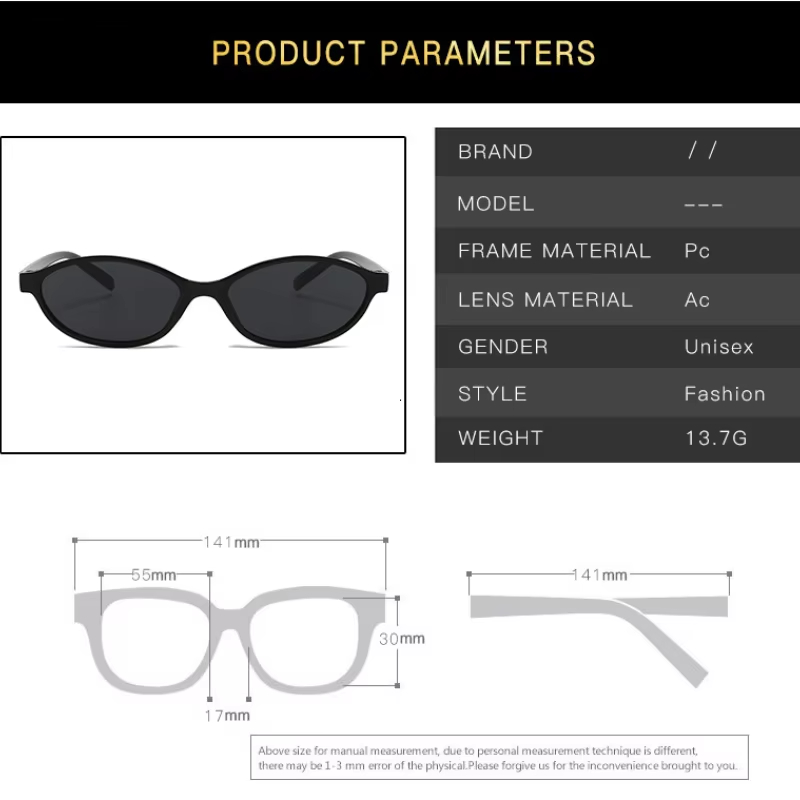 Retro Oval Frame Sunglasses - Image 6