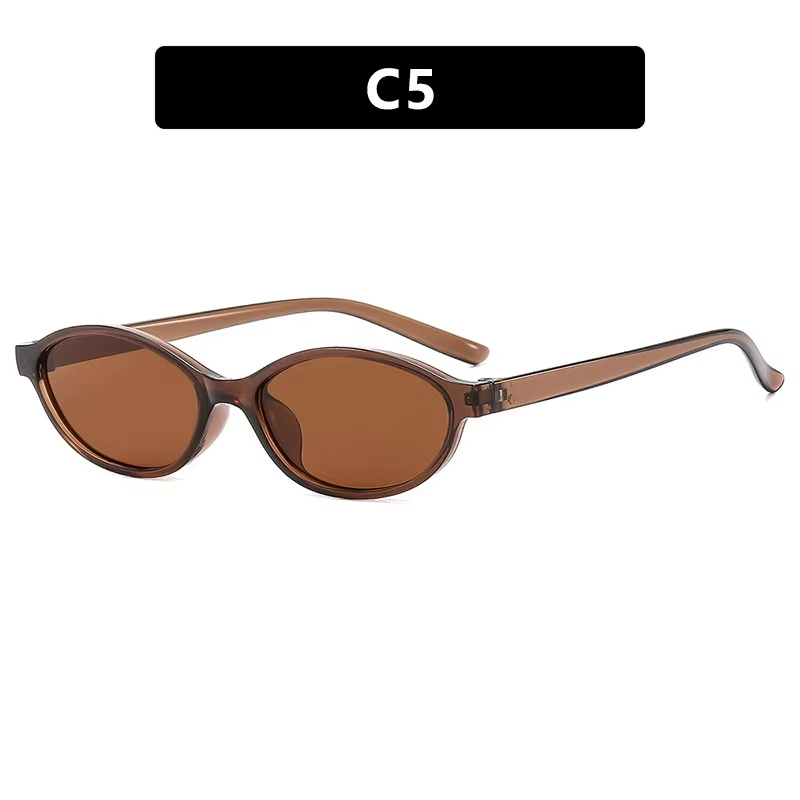 Retro Oval Frame Sunglasses - Image 3