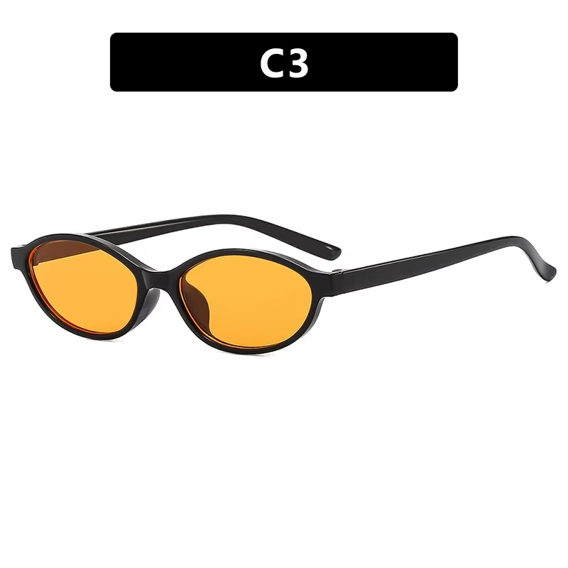 Retro Oval Frame Sunglasses - Image 5